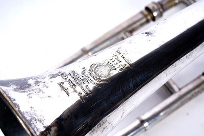 Lot 32 - A tenor Sackbut conversion; and a Besson trombone