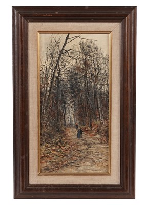Lot 52 - George Sherwood Hunter - Woodland glade plus group of three | oil