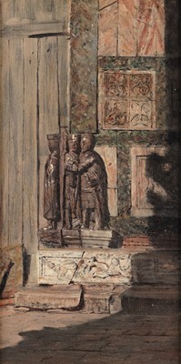 Lot 56 - George Sherwood Hunter - Two Venetian church exteriors | oil