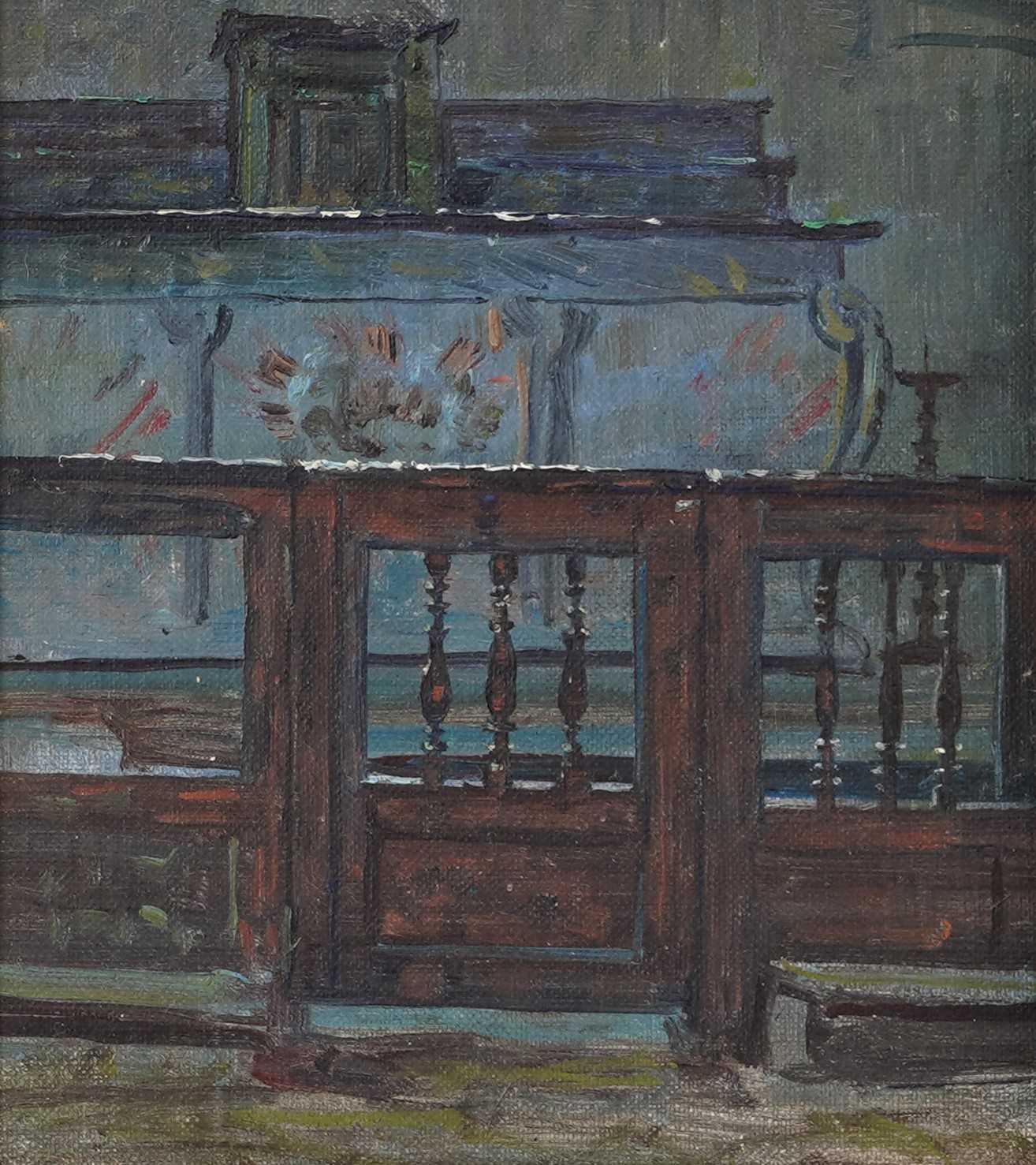 Lot 84 - George Sherwood Hunter - Three interior scenes | oil