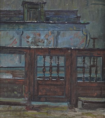 Lot 84 - George Sherwood Hunter - Three interior scenes | oil