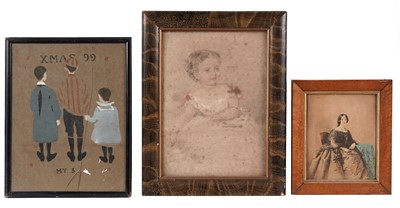 Lot 55 - 19th Century English School - Portrait of a child | pencil and pastel