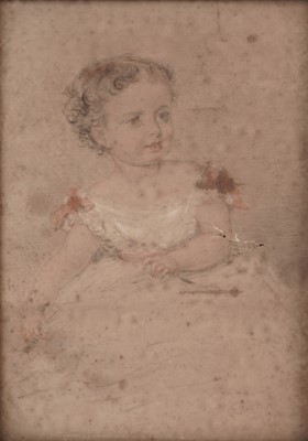 Lot 55 - 19th Century English School - Portrait of a child | pencil and pastel