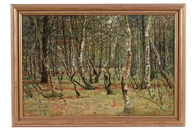 Lot 67 - George Sherwood Hunter- Silver birch wood | oil