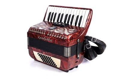Lot 6 - A Galotta 48 bass piano accordion.