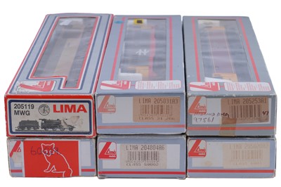 Lot 209 - Six boxed Lima 00-gauge locomotives