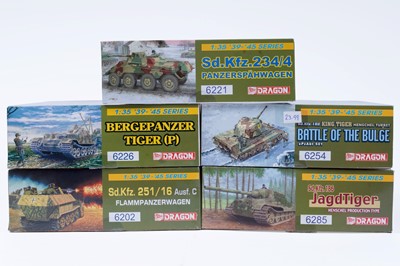 Lot 297 - Five 1:35 scale Dragon model kits