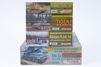 Lot 287 - Four 1:35 scale Dragon model kits