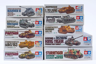 Lot 289 - Ten 1:35 scale Tamiya model kits