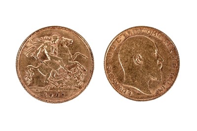 Lot 419 - An Edward VII 1908 gold half sovereign