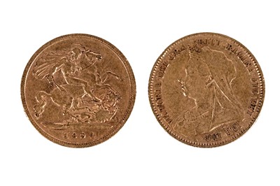 Lot 421 - A Victoria 1894 gold half sovereign