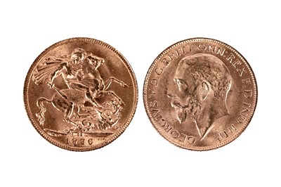 Lot 406 - A George V 1926 gold sovereign