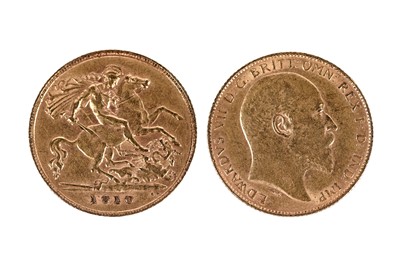 Lot 412 - A Edward VII 1910 gold half sovereign