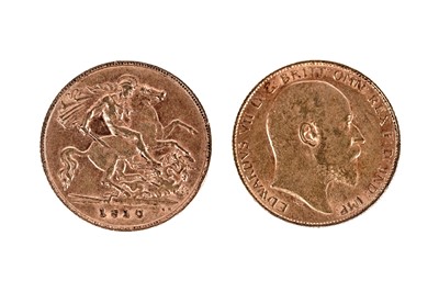 Lot 413 - An Edward VII 1910 gold half sovereign