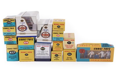 Lot 335 - A collection of reproduction Dinky and Corgi diecast model cars