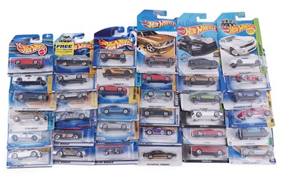 Lot 348 - Thirty-six carded Mattel Hot Wheels diecast cars