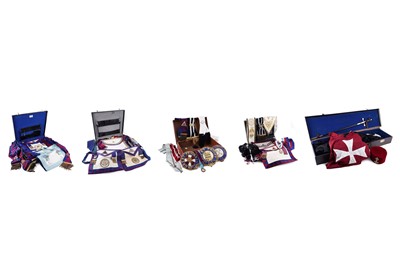 Lot 540 - A collection of Masonic jewels