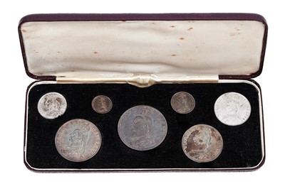 Lot 478 - Queen Victoria Silver Jubilee 1887 seven silver coin set