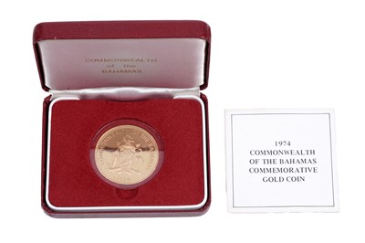 Lot 432 - Bahamas 1974 $100 gold coin