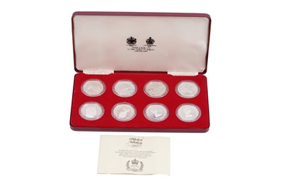 Lot 479 - Spink & Son: eight silver Commonwealth Crowns for the 1977 Silver Jubilee