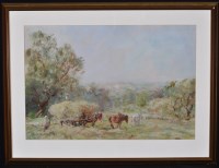 Lot 35 - David Thomas Robertson (1879-1952) A hay cart...