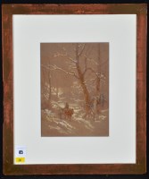 Lot 45 - Henry Earp, snr. (1831-1914) ''Winter...