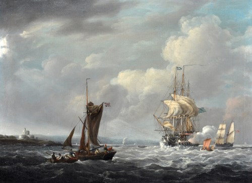 Lot 120 - Attributed to George Webster (1797-1864) ''HMS...