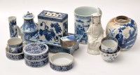 Lot 144 - Chinese blue and white export ware, comprising:...