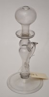 Lot 210 - Lace-maker's lamp, of typical form, the...
