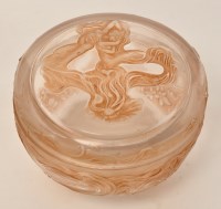 Lot 230 - R. Lalique glass box with lid, for Coty...