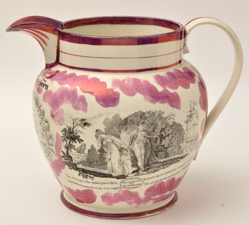 Lot 248 - A 19th Century Sunderland lustre jug; Dixon,...