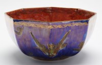 Lot 287 - Wedgwood fairyland lustre 'hummingbird' bowl,...