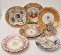 Lot 325 - Eight early 19th Century porcelain dishes,...