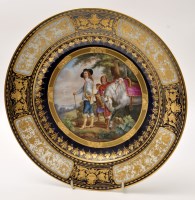 Lot 356 - Dresden cabinet plate with 'Charles Ite at The...