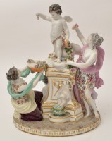 Lot 360 - French porcelain figure group of 'The...