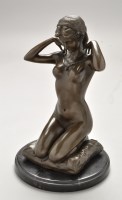 Lot 385 - Paul Ponsard: a brown patinated bronze model,...