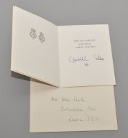 Lot 402 - 1981 Royal Family Christmas Card, signed by...