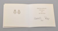 Lot 403 - 1983 Royal Family Christmas Card, signed by...