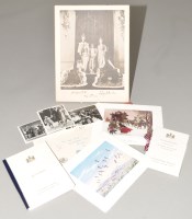 Lot 405 - Two Christmas Card Calenders signed by Her...