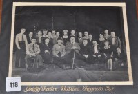 Lot 418 - Laurel & Hardy: a group photograph of the crew...