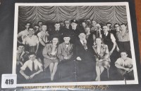 Lot 419 - Laurel & Hardy: a group photograph of the crew...