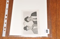 Lot 420 - Laurel & Hardy: a signed photograph, inscribed...