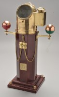 Lot 439 - A small scale ship's binnacle compass, the...