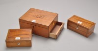 Lot 459 - A 19th Century satin mahogany tea caddy,...