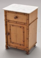 Lot 460 - A late 19th Century miniature marble top pine...