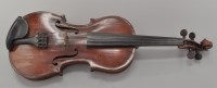 Lot 476 - A 19th Century violin, 38cms (14 3/4in.)...