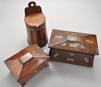 Lot 504 - A 19th Century mother-of-pearl inlaid rosewood...