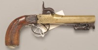 Lot 527 - A 19th Century percussion pistol, the...
