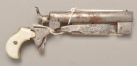 Lot 532 - A scratch-made pistol, the cylindrical barrel...