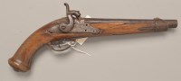 Lot 534 - A 19th Century converted percussion pistol,...